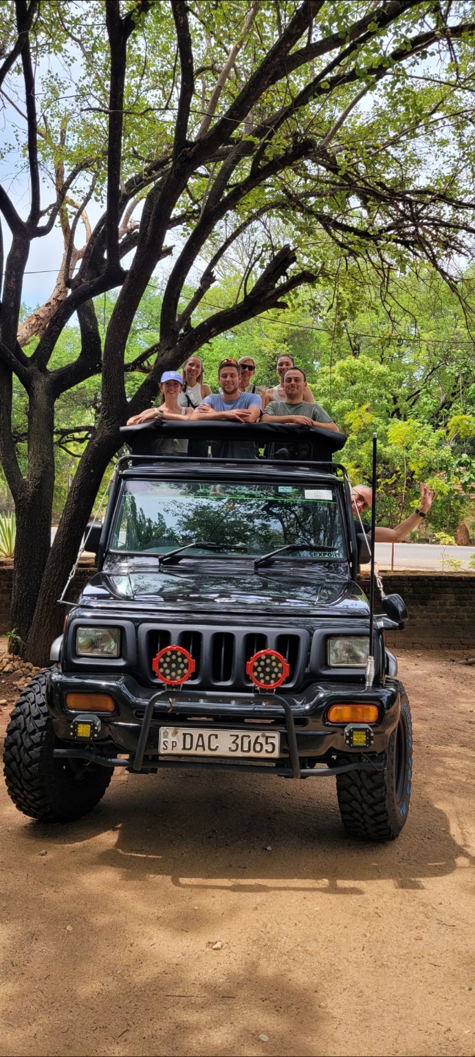 Guests with Yenul Jeep Safari jeep